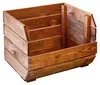 3er Set Küchenregal Olaf 40x33x30 cm in Ocker  Gemüsekiste Produktbild-Vorschau 4