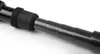 A close-up view of a carbon fiber fishing net handle, showing its telescopic sections and a foam grip. Produktbild-Vorschau