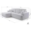 BEAUTYSOFA Ecksofa mit Schlaffunktion VENTO, Ottomane Produktbild-Vorschau 8
