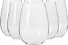 A group of six clear wine glasses arranged in a cluster on a white background. Náhled obrázku produktu