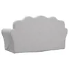 vidaXL Detská 2-miestna pohovka Light Grey Soft Plush Náhľad obrázku produktu 5
