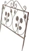 Steckzaun Blume Metall braun 57x45cm – Dekozaun Produktbild-Vorschau 7