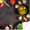 MuchoWow® Poster Sushi - Essstäbchen - Kräuter - Gewürze Produktbild-Vorschau 1