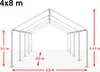 TOOLPORT Hochwertiges Partyzelt 4x8 m Pavillon Zelt ca. PE Produktbild-Vorschau 6