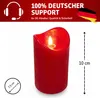 ToCi LED Kerzen Rot Ø 7,5 x 10 cm - 4er Set flammenlose Produktbild-Vorschau 6