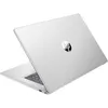 A silver HP laptop is shown from a diagonal angle, with the lid open to reveal the keyboard. Produktbild-Vorschau