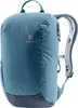 A blue Deuter backpack is shown against a white background.