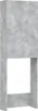 vidaXL Waschmaschinenschrank Betongrau 64x25,5x190 cm Produktbild-Vorschau 4