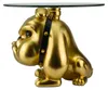 riess-ambiente Couchtisch BULLDOG 55cm gold rund Polyresin Produktbild-Vorschau 6