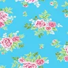 Klebefolie - Möbelfolie - Rosy blau - Rosen - 45 x 200 cm Produktbild-Vorschau 1