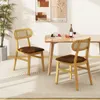 A dining set with two chairs and a table in a well-lit room. Voir les images du produit