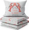 Pościel bawełniana FRIENDS MY LOBSTER szara Rozmiar: 60 x Podgląd zdjęcia produktu 2