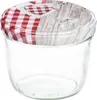 A clear studio shot of a glass jar with a decorative lid. Náhled obrázku produktu