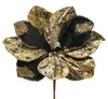 3 Kunstamaryllis, schwarz, Kunstseide, 33 cm, Weihnachtsdeko Productafbeelding-voorbeeld