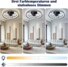 Jayseuw Ventilateur de plafond LED Plafonnier 3 Voir les images du produit 4