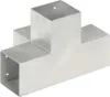Connettori Pali a Forma di X 4 pz in Metallo Zincato Anteprima dell’immagine prodotto 3