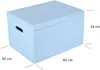 Creative Deco XXL Blau Große Holzkiste Aufbewahrungsbox Produktbild-Vorschau 2