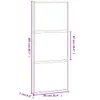 vidaXL Drzwi przesuwne czarne 90x205 cm szkło hartowane i Podgląd zdjęcia produktu 8