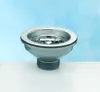 A sink strainer basket is shown against a light blue and white background. Produktbild-Vorschau