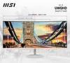 A curved MSI monitor displaying an image of Tower Bridge in London. Produktbild-Vorschau