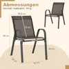 A diagram showing the dimensions of a chair, with a smaller inset image of another chair. Podgląd zdjęcia produktu
