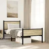 Metallbett ohne Matratze Sonoma-Eiche 75x190 cm Produktbild-Vorschau 3