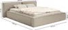 Selsey Tilves Low – Polsterbett 180x200 mit Bettkasten und Produktbild-Vorschau 5