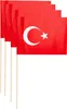 Türkei 10 Papier Flaggen Fähnchen mit Holzstab 50cm Produktbild-Vorschau 3