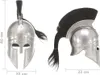 CLORIS Griechischer Krieger-Helm Antik Replik LARP Silbern Produktbild-Vorschau 7