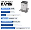 GeZu Impex Aufschraubbodenhülse 101 x 150 mm Feuerverzinkt Produktbild-Vorschau 3