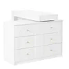 A white dresser with a changing table attachment on top, shown against a white background. Voir les images du produit
