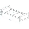 Einzelbett Kinderbett Holzbett Bett FRITZ, 90x200 cm  Produktbild-Vorschau 2