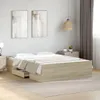 vidaXL Bettgestell mit Schubladen Sonoma-Eiche 140x190cm Produktbild-Vorschau 2