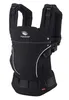 A black baby carrier is shown against a white background. Produktbild-Vorschau