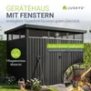 Juskys Metall Gerätehaus Luzern 7,8 m² - wetterfest & Produktbild-Vorschau 3