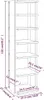 vidaXL Schuhschrank Betongrau 27,5x27x102 cm Holzwerkstoff Produktbild-Vorschau 7