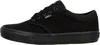 A side view of a black Vans shoe against a white background. Voir les images du produit