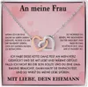 An meine Frau - Verbundene-Herzen-Halskette - Geschenkidee Produktbild-Vorschau 1