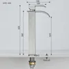Wasserfall Waschtischarmatur Hoch, 304 Edelstahl Gebürstet, Produktbild-Vorschau 4