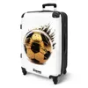 NoBoringSuitcases.com® Großer Koffer - Gold-schwarzer Produktbild-Vorschau 2