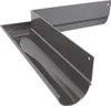Two grey gutter corner pieces are shown against a white background. Produktbild-Vorschau