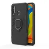A black phone case with a ring kickstand is shown against a white background. Produktbild-Vorschau