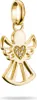 A gold angel charm with a heart detail, shown against a white background. Produktbild-Vorschau