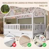 Crazy Pine Letto a Casetta Bianco con Cassetto 100x200 cm – Anteprima dell’immagine prodotto 7