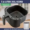Sommertal Heißluftfritteuse HF760 - 7,6L XXL Airfryer - Produktbild-Vorschau 3