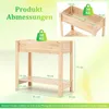COSTWAY Letto da giardino rialzato con ripiano e scomparti Anteprima dell’immagine prodotto 3