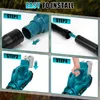 Akku Laubbläser für Makita 18V Akkus, Gebläse akku bläser Produktbild-Vorschau 6