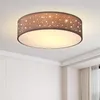 MONZANA® Plafonnier Ciel étoilé Rond Ø 38cm Abat-jour Tissu Voir les images du produit 1