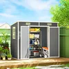 Outsunny tuinhuis, 2,54 m², waterdicht, tuinhuis met Productafbeelding-voorbeeld 2