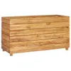 vidaXL Lit surélevé 100x40x55 cm teck vieux bois et acier Voir les images du produit 21